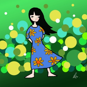 タクシーに乗った女